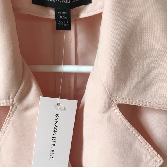 NWT Banana Republic Light Pink Jacket Size XS Petite - Picture 8 of 9